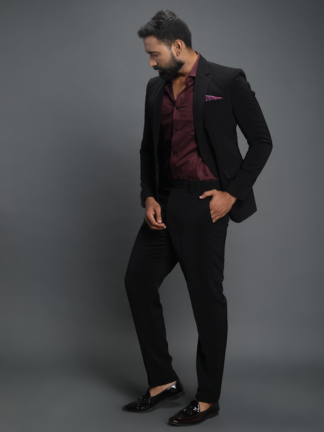 Black Formal Polynosic Suit — image 3