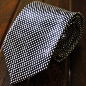 Blue Checkboard Formal Tie