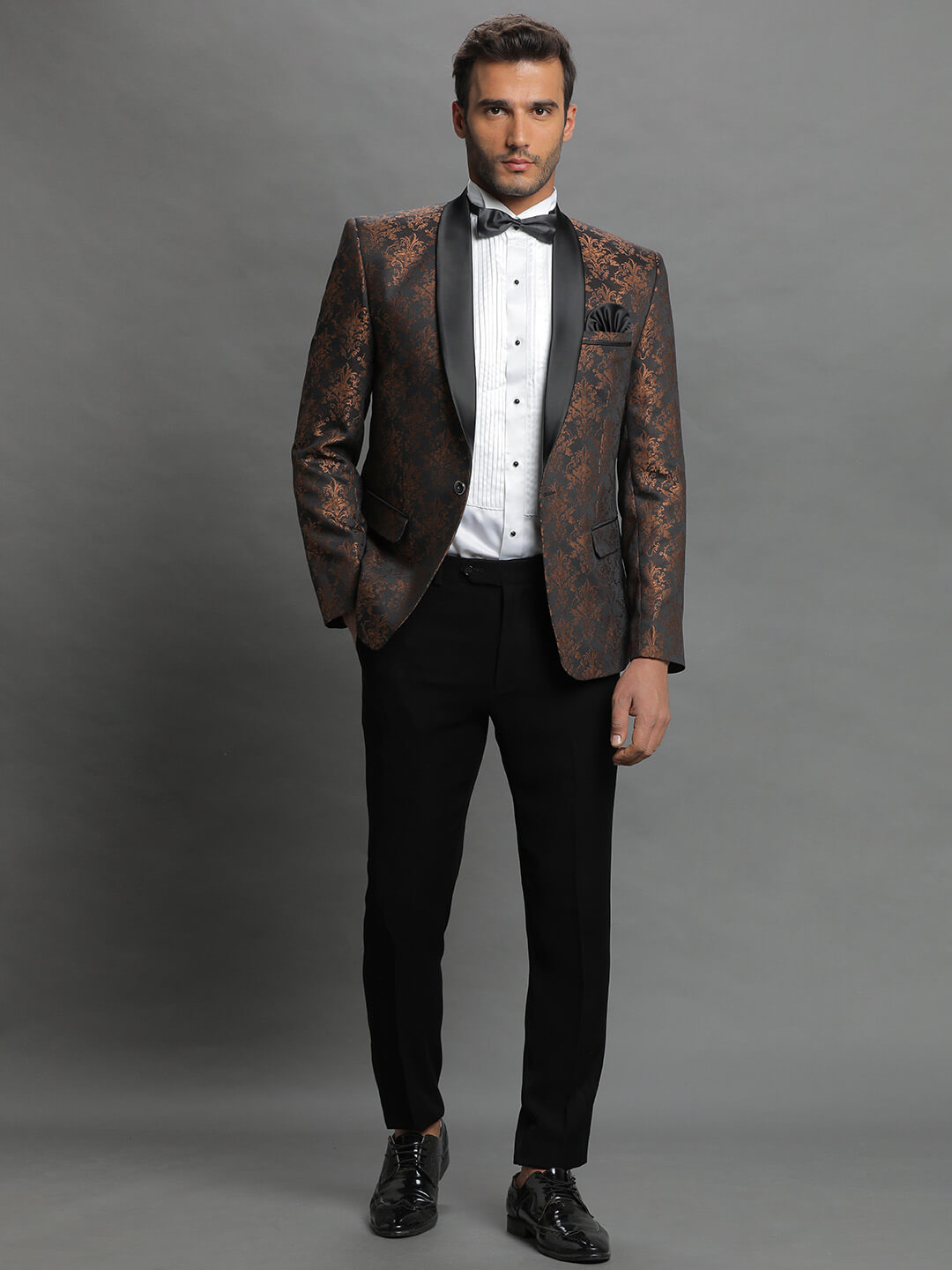 Copper Jaquard Blazer