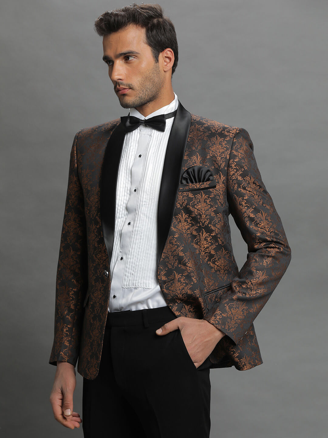 Copper Jaquard Blazer