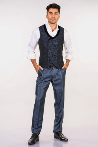Dark Blue Waistcoat