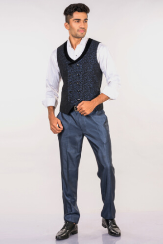 Dark Blue Waistcoat — image 1