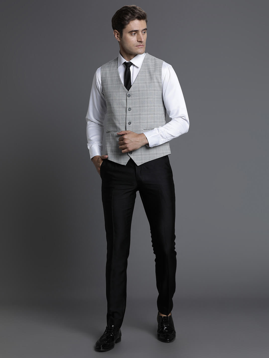 Geometric Light Waistcoat