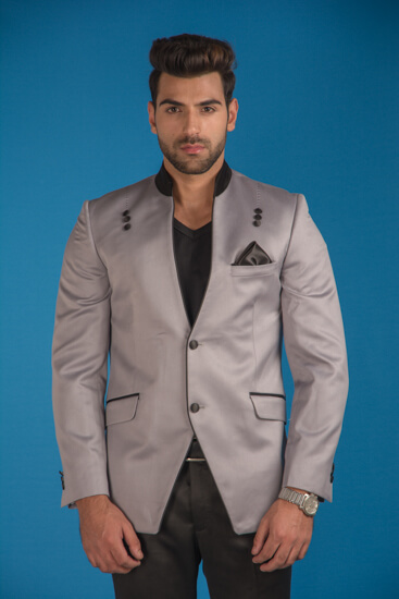 Grey Partywear Suit
