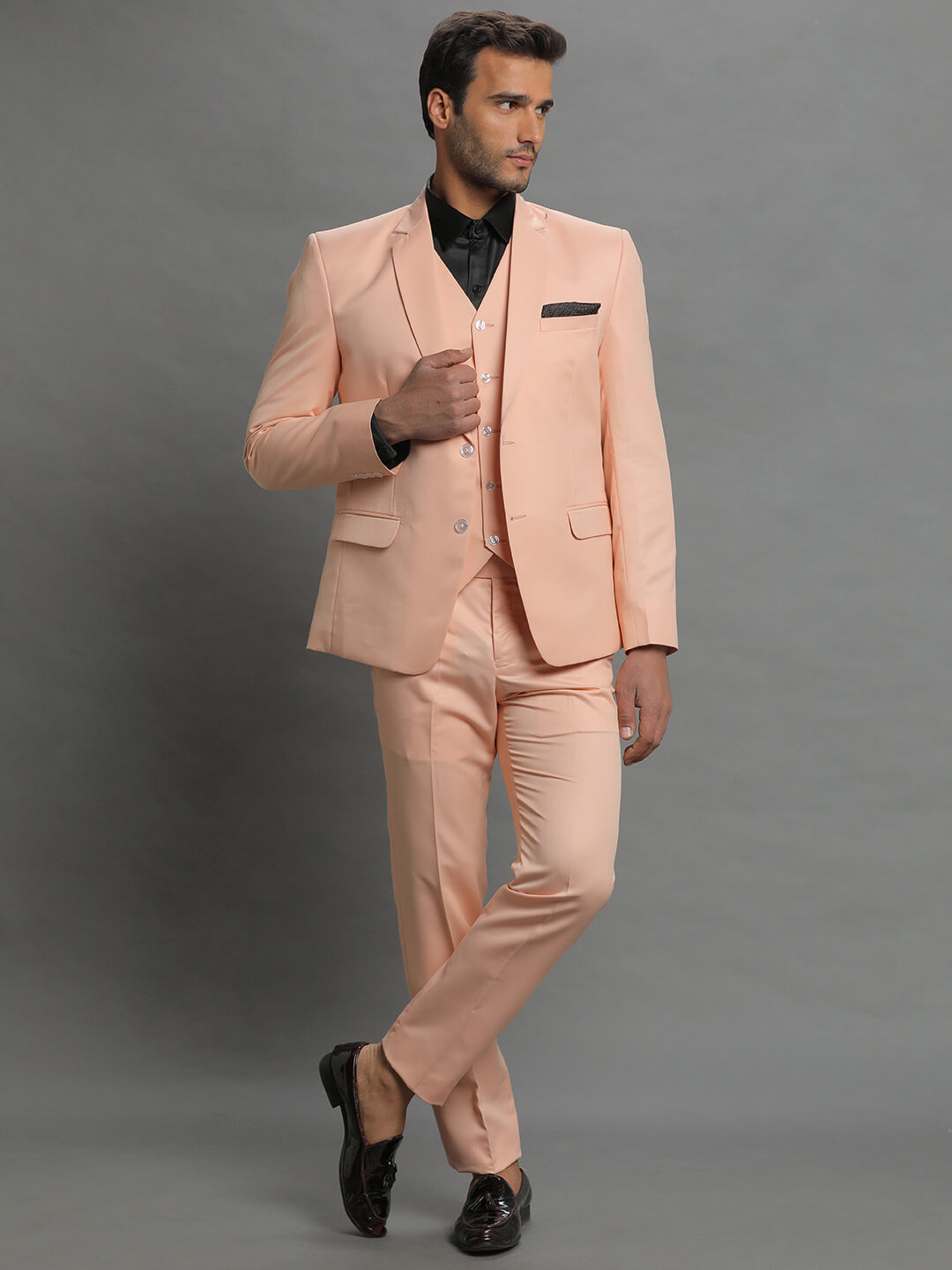 Peach 3 Piece Suit