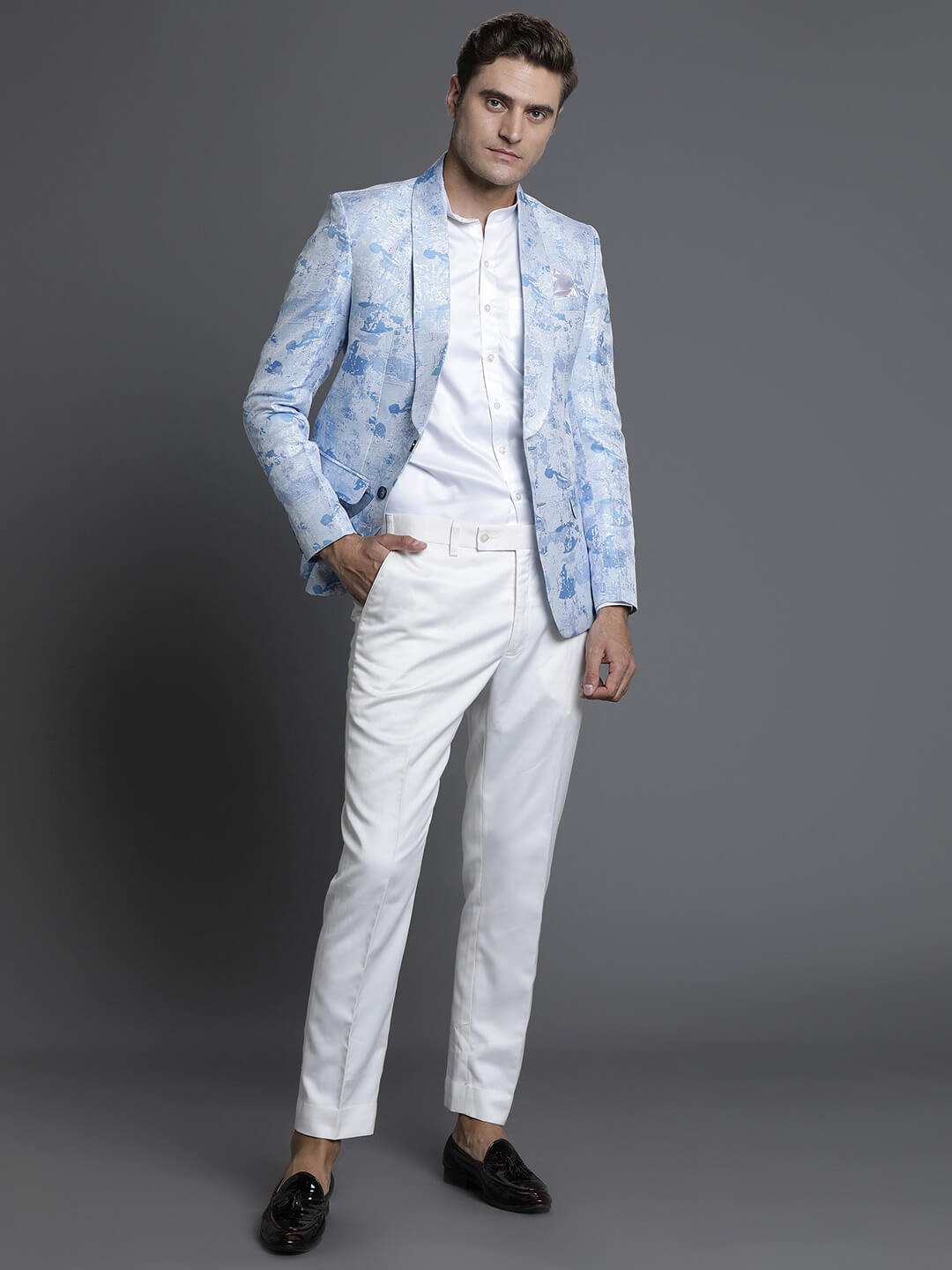 Sky Blue Stylish Blazer