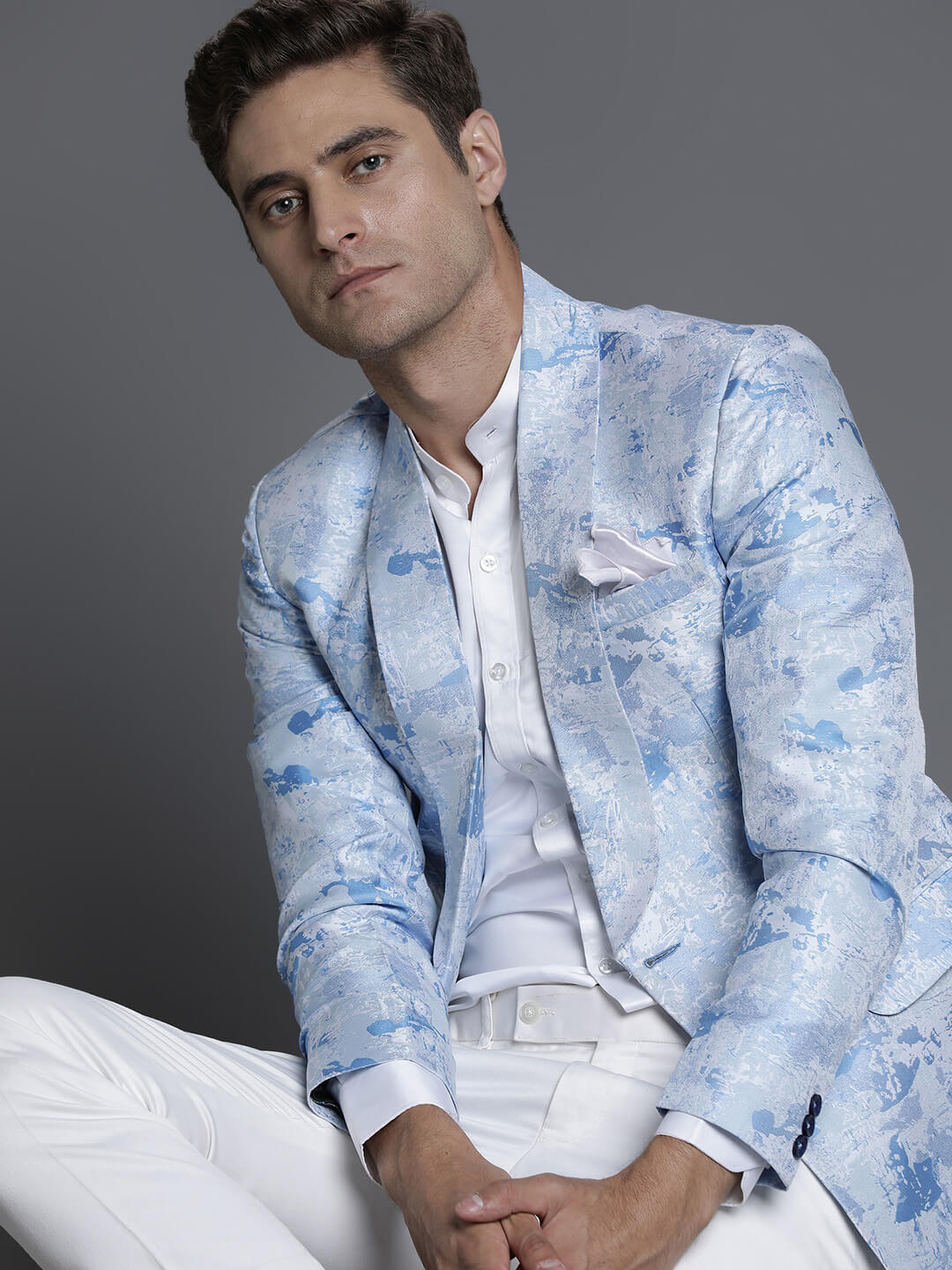 Sky Blue Stylish Blazer