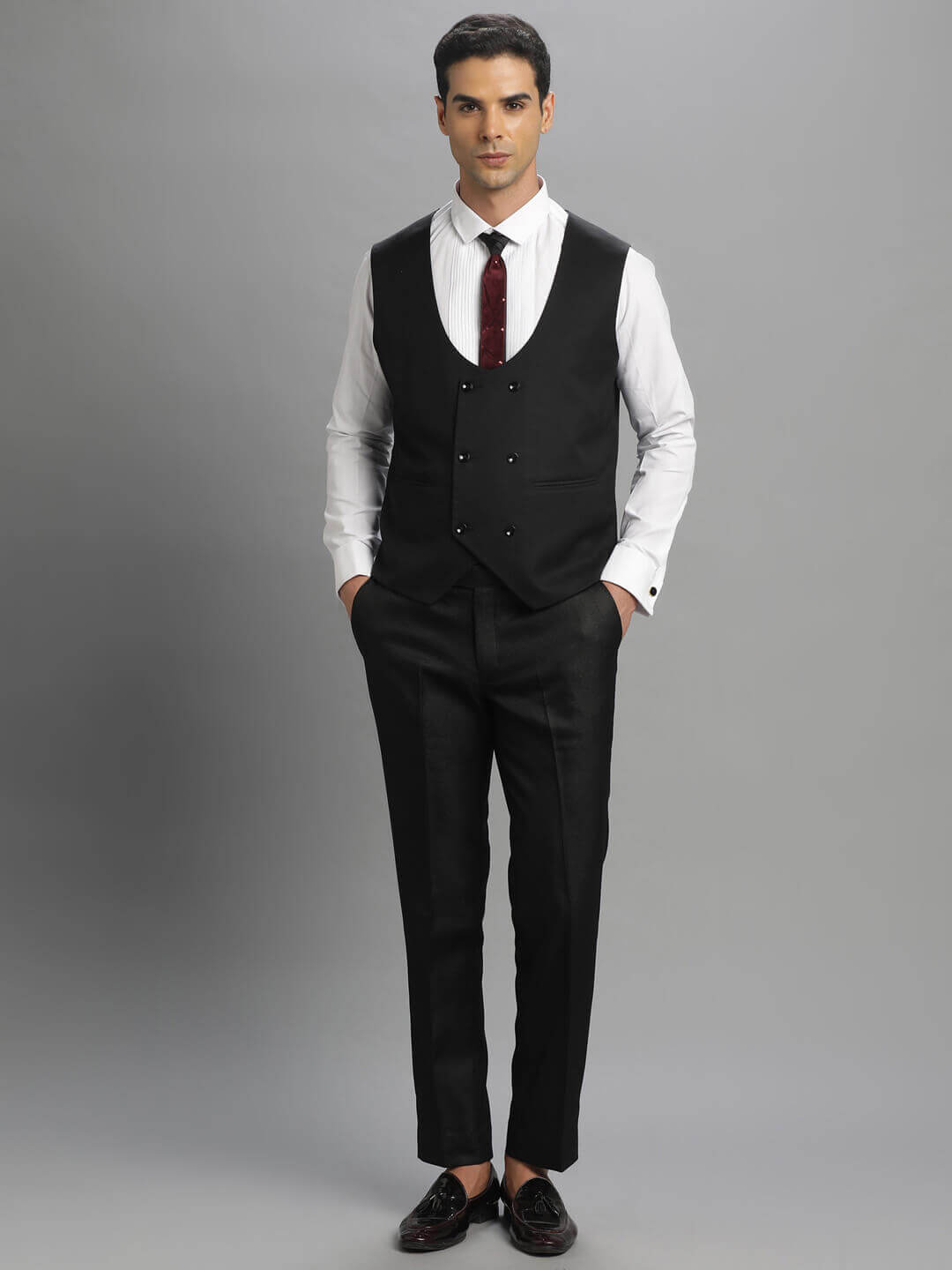 Subtle Black 3 Piece Suit — image 1