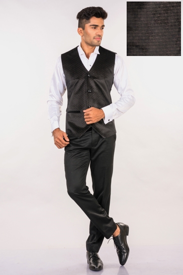Printed Velvet Waistcoat