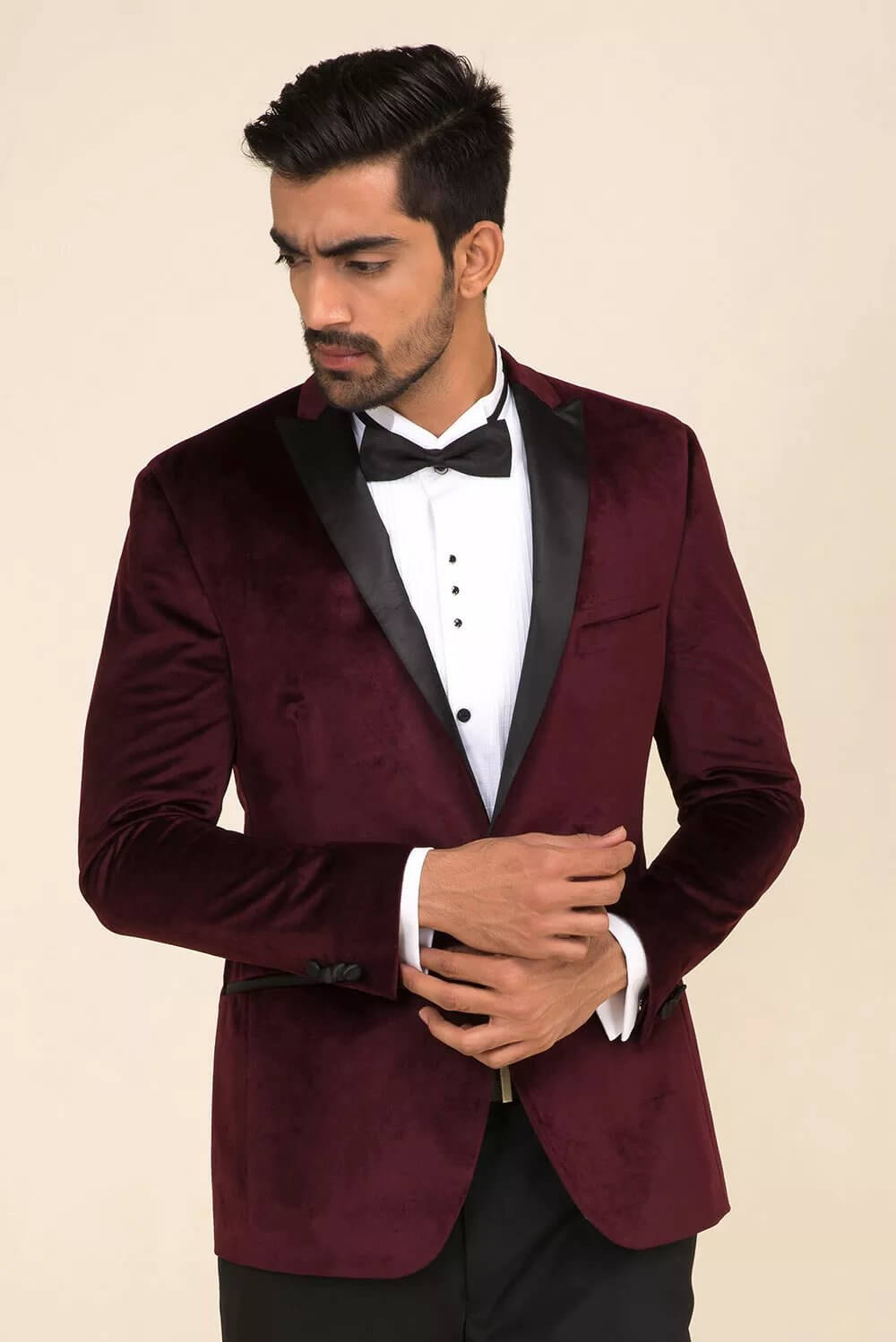 Wine Velvet Tuxedo
